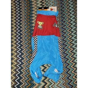 Dog race car driver costume medium